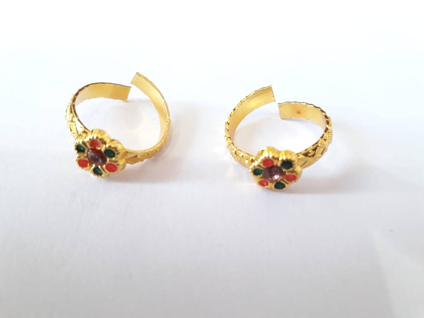 Golden Brass Toe Ring